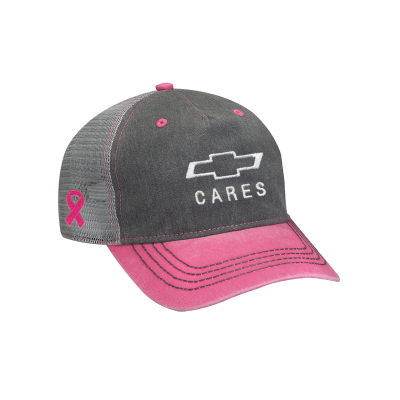 Making Strides Chevrolet Cares Contrast Twill and Mesh Back Hat