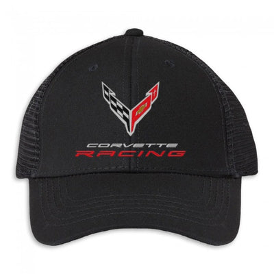 Corvette Racing Modern Trucker Ponytail Cap Black