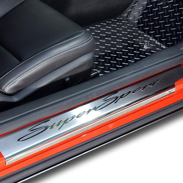 2010-2015 Camaro SS - Outer Door Sills w/Super Sport Lettering 2Pc - Stainless Steel