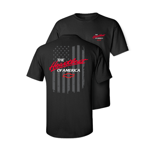 Chevy Heartbeat Of America USA Flag T-Shirt