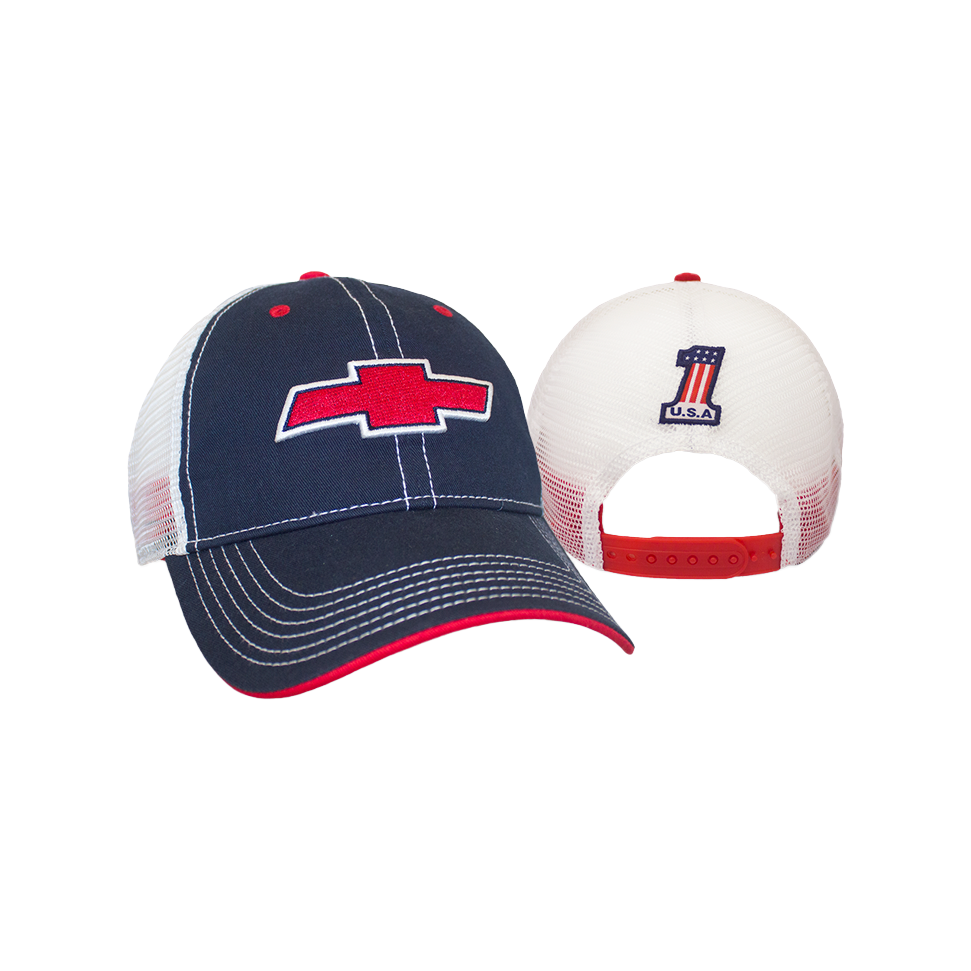 Chevrolet Heritage Bowtie USA #1 Mesh Back Hat