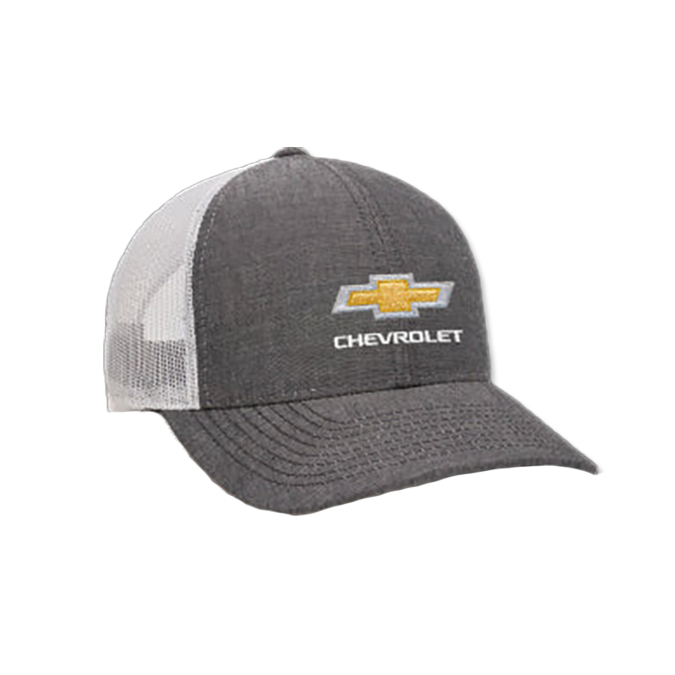 Chevrolet Black Heather Chambray Mesh Hat