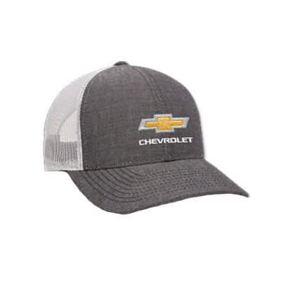 Chevrolet Black Heather Chambray Mesh Hat