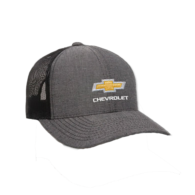 Chevrolet Black Heather Chambray Mesh Hat