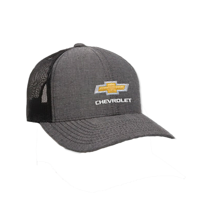 Chevrolet Black Heather Chambray Mesh Hat