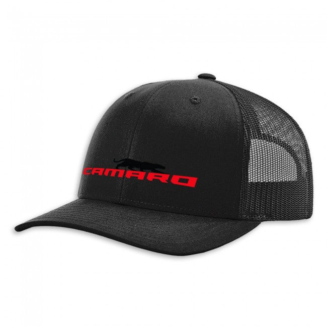 Camaro Panther Black Trucker Hat
