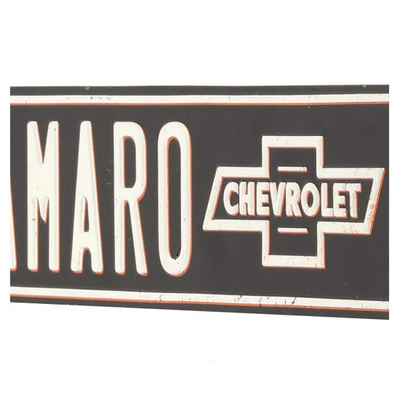 Chevrolet Camaro Avenue Embossed Metal Street Sign